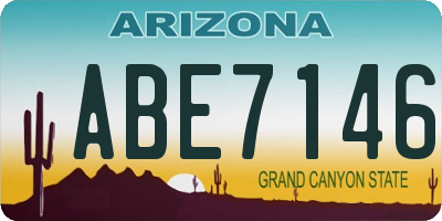 AZ license plate ABE7146