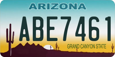 AZ license plate ABE7461