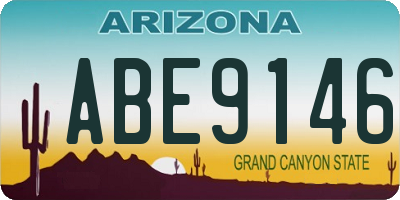 AZ license plate ABE9146