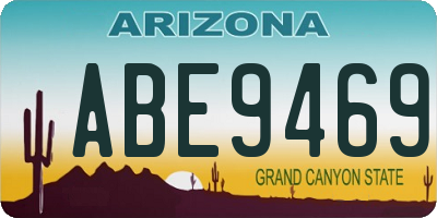 AZ license plate ABE9469