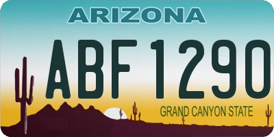 AZ license plate ABF1290