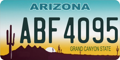 AZ license plate ABF4095