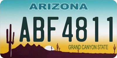 AZ license plate ABF4811