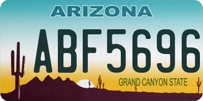 AZ license plate ABF5696