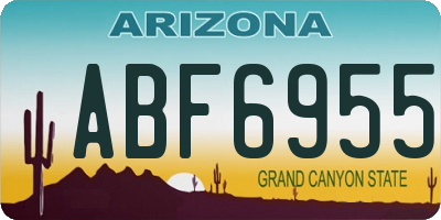 AZ license plate ABF6955