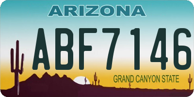 AZ license plate ABF7146
