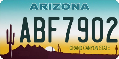 AZ license plate ABF7902