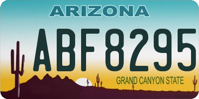 AZ license plate ABF8295