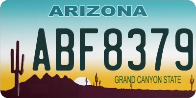 AZ license plate ABF8379