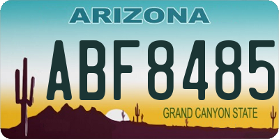 AZ license plate ABF8485