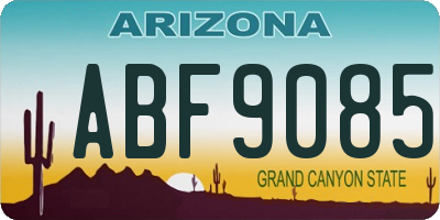 AZ license plate ABF9085