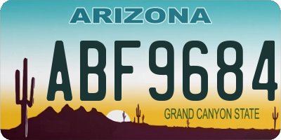 AZ license plate ABF9684