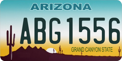 AZ license plate ABG1556