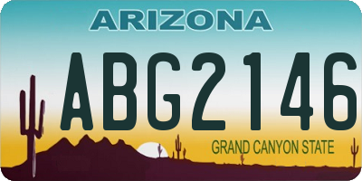 AZ license plate ABG2146