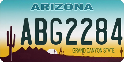 AZ license plate ABG2284