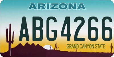 AZ license plate ABG4266