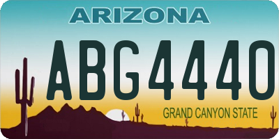AZ license plate ABG4440