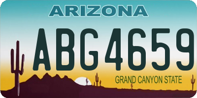 AZ license plate ABG4659
