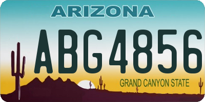 AZ license plate ABG4856