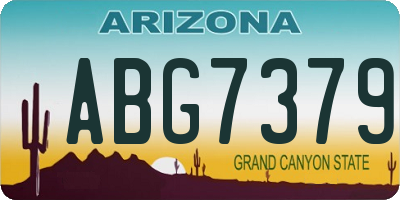 AZ license plate ABG7379