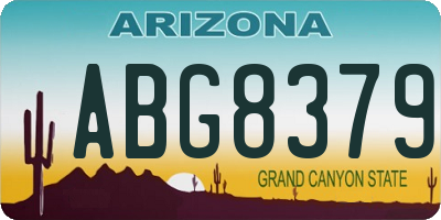 AZ license plate ABG8379