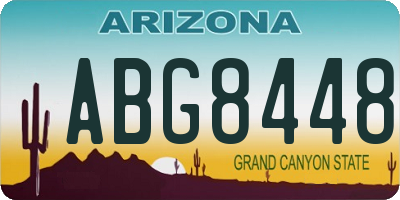 AZ license plate ABG8448