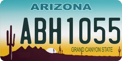 AZ license plate ABH1055