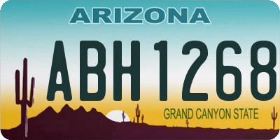 AZ license plate ABH1268