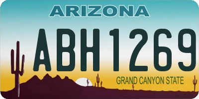 AZ license plate ABH1269