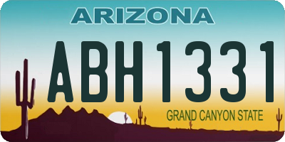 AZ license plate ABH1331
