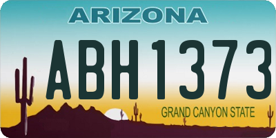 AZ license plate ABH1373