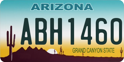 AZ license plate ABH1460