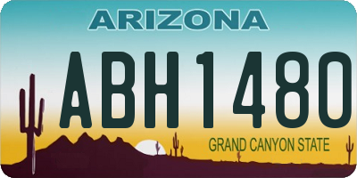 AZ license plate ABH1480