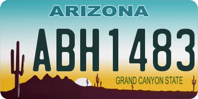 AZ license plate ABH1483