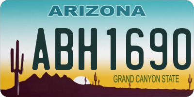 AZ license plate ABH1690