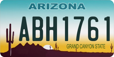AZ license plate ABH1761