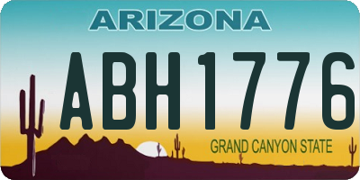 AZ license plate ABH1776