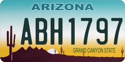 AZ license plate ABH1797