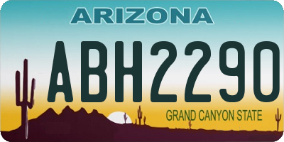 AZ license plate ABH2290