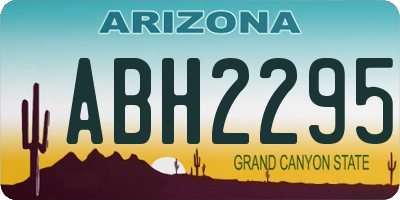 AZ license plate ABH2295