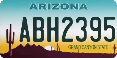 AZ license plate ABH2395