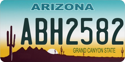 AZ license plate ABH2582