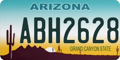 AZ license plate ABH2628