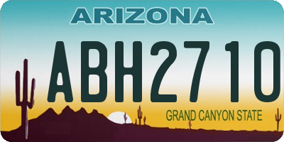 AZ license plate ABH2710