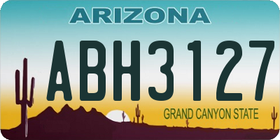 AZ license plate ABH3127