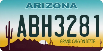 AZ license plate ABH3281