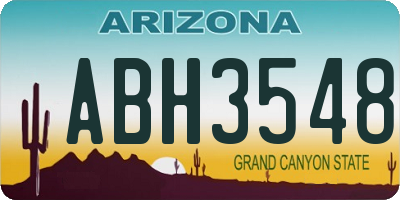 AZ license plate ABH3548