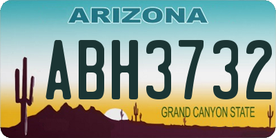 AZ license plate ABH3732