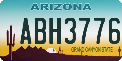 AZ license plate ABH3776