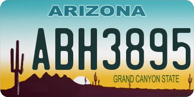 AZ license plate ABH3895
